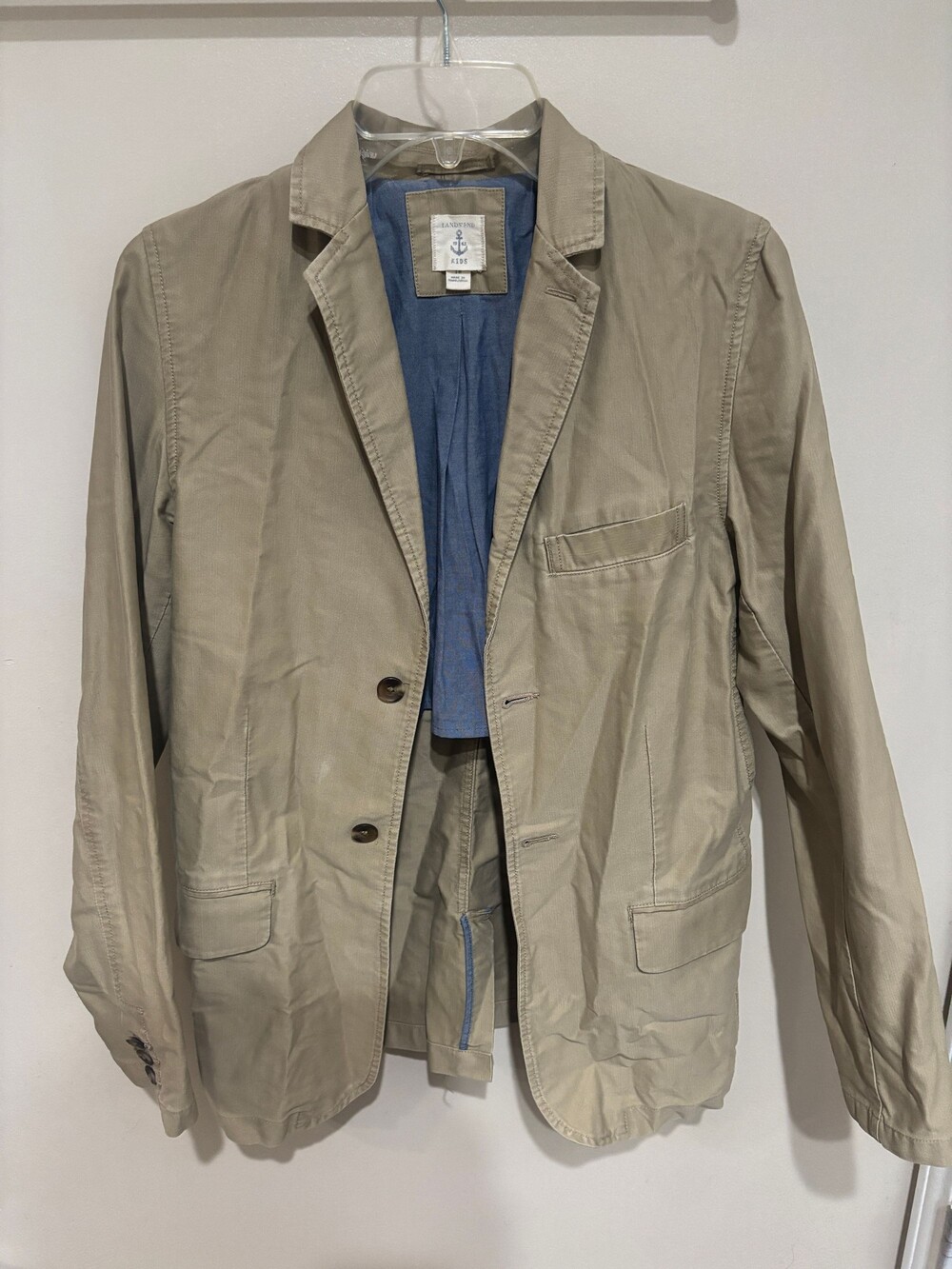 Lands' End Kids Jacket Size 18 Beige Casual Outerwear